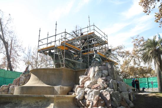 Imagen de Trabajos de restauración del monumento Fuente Alemana presenta 30% de avance