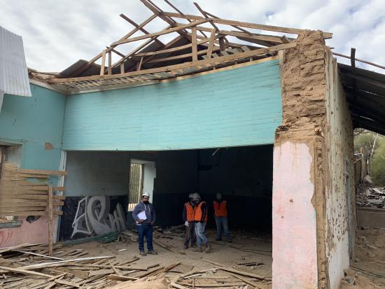 Imagen de Inician obras de emergencia en ex escuela n°10 de Pisco Elqui, parte de la Ruta Mistraliana