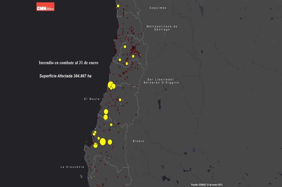Imagen de Reporte parcial del impacto de los incendios forestales en Monumentos Nacionales
