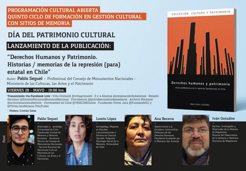 Imagen de Presentan libro “Derechos Humanos y Patrimonio. Historias/memorias de la represión (para) estatal en Chile”