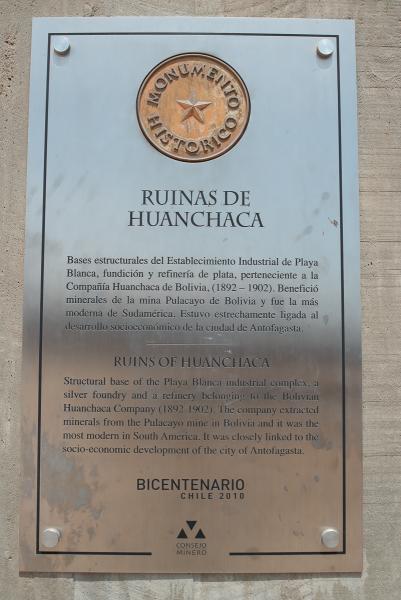 Imagen del monumento Ruinas de la fundición de metales de Huanchaca