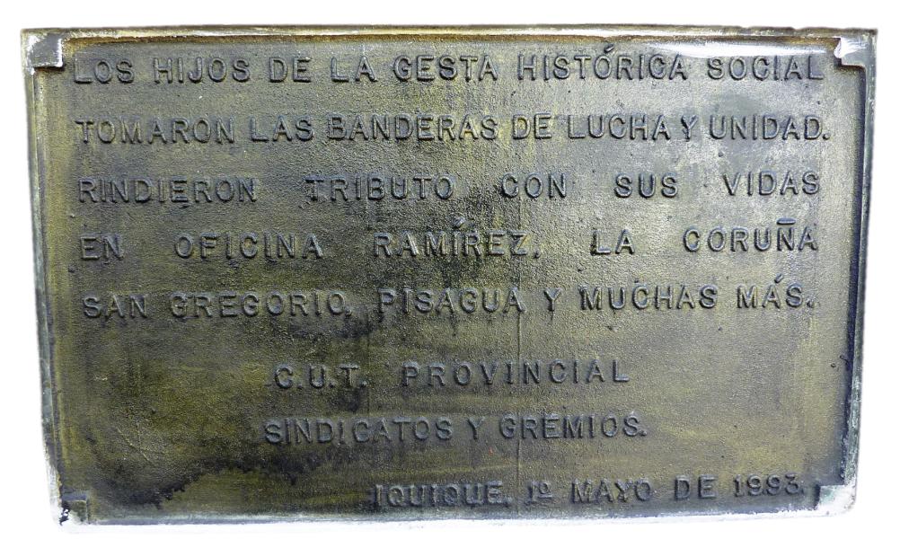 Imagen del monumento Homenaje De los trabajadores Y Pueblo De Chile A los Caídos En Este Lugar