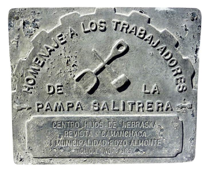 Imagen del monumento Homenaje A Los Trabajadores De La Pampa Salitrera