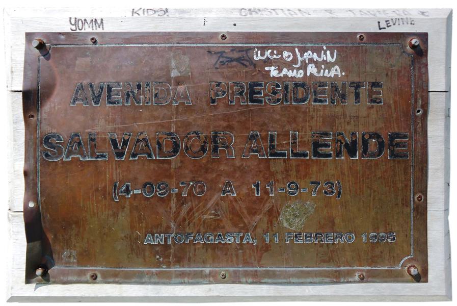 Imagen del monumento Salvador Allende Gossens