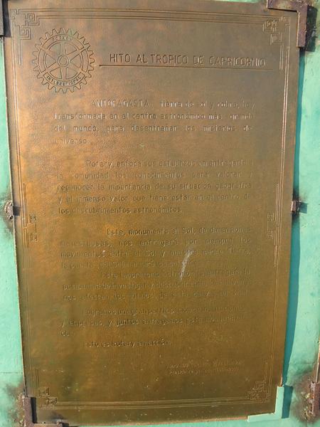 Imagen del monumento Hito De Capricornio