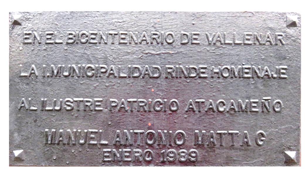 Imagen del monumento Manuel Antonio Matta G.