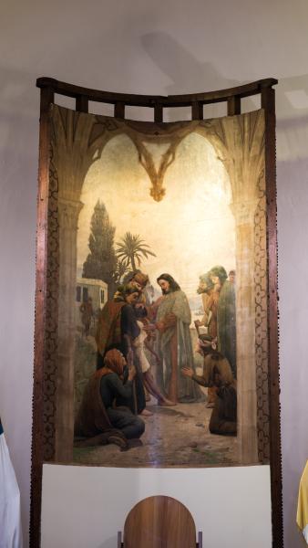 Imagen del monumento Mural pintado por Pedro Lira