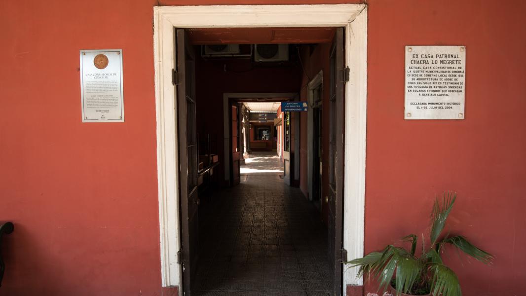 Imagen del monumento Casa Consistorial de Conchalí. Ex casa patronal de la Chacra Lo Negrete