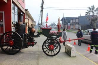 Imagen de CMN aprueba por unanimidad declaratoria de antigua bomba  a vapor de Compañía de Bomberos de Los Lagos