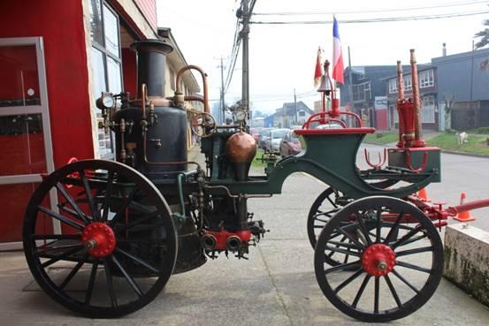 Imagen de CMN aprueba por unanimidad declaratoria de antigua bomba  a vapor de Compañía de Bomberos de Los Lagos