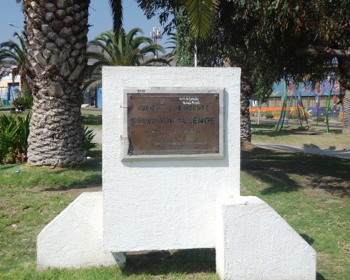 Imagen del monumento Salvador Allende Gossens