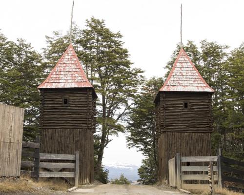 Imagen del monumento Fuerte Bulnes y toda la península denominada Punta Santa Ana