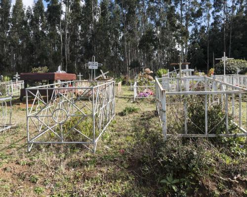 Imagen del monumento Eltun o cementerio mapuche ubicado en la localidad de Los Huape