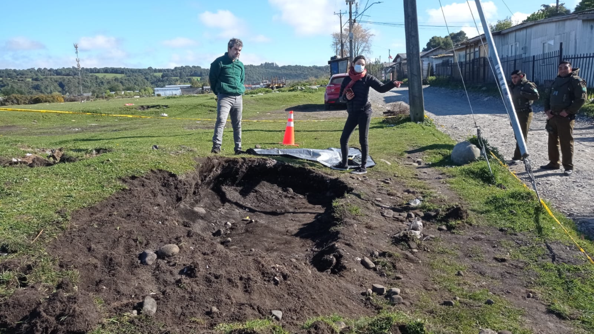Imagen de Exitoso salvataje de restos arqueológicos en Puerto Montt: en tiempo récord fueron levantados y trasladados