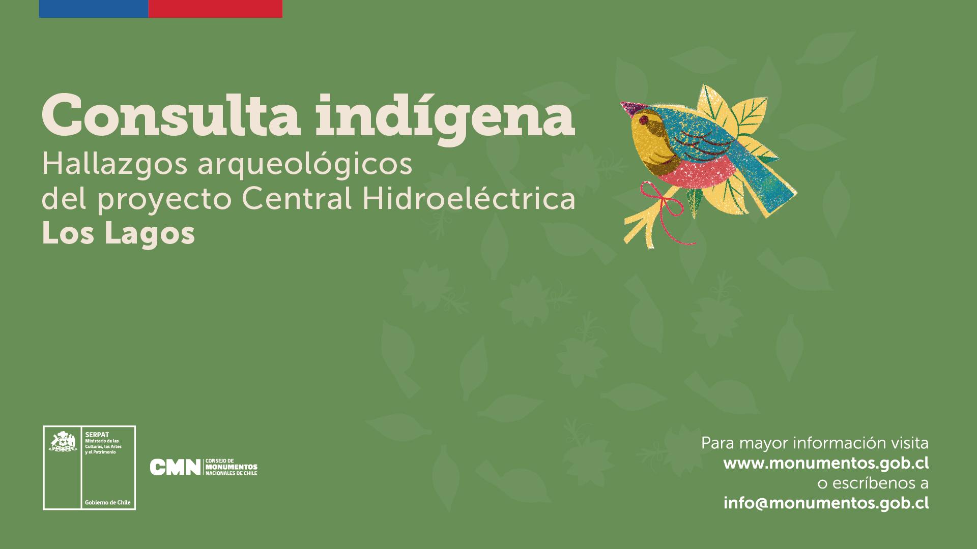 Imagen de CONVOCATORIA A PRIMERA ETAPA DE PLANIFICACIÓN CONSULTA INDÍGENA SOBRE HALLAZGOS ARQUEOLÓGICOS EN EL PROYECTO “CENTRAL HIDROELÉCTRICA LOS LAGOS”