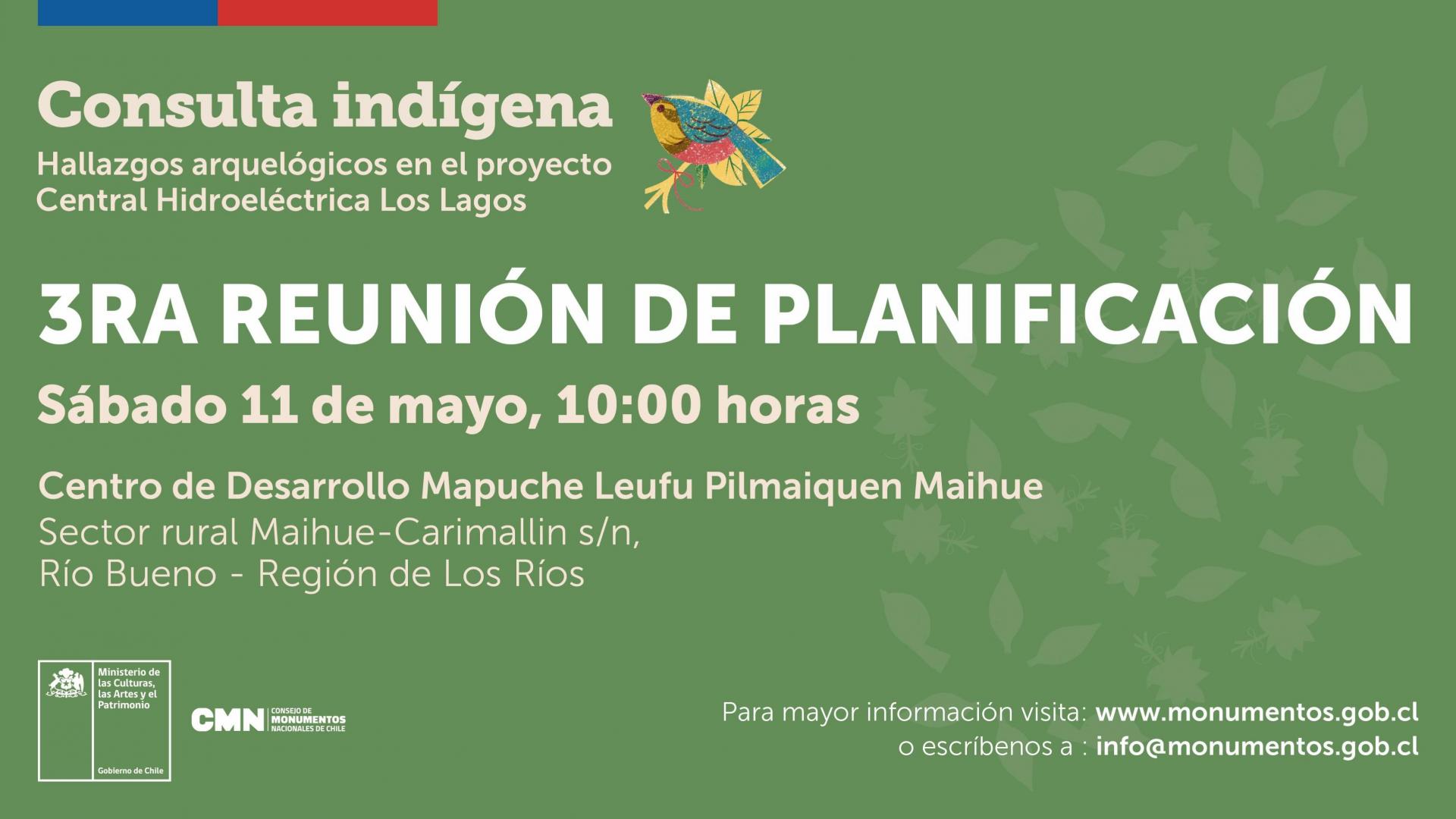 Imagen de Reunión de Planificación Consulta Indígena sobre hallazgos arqueólogicos Central Hidroeléctrica Los Lagos