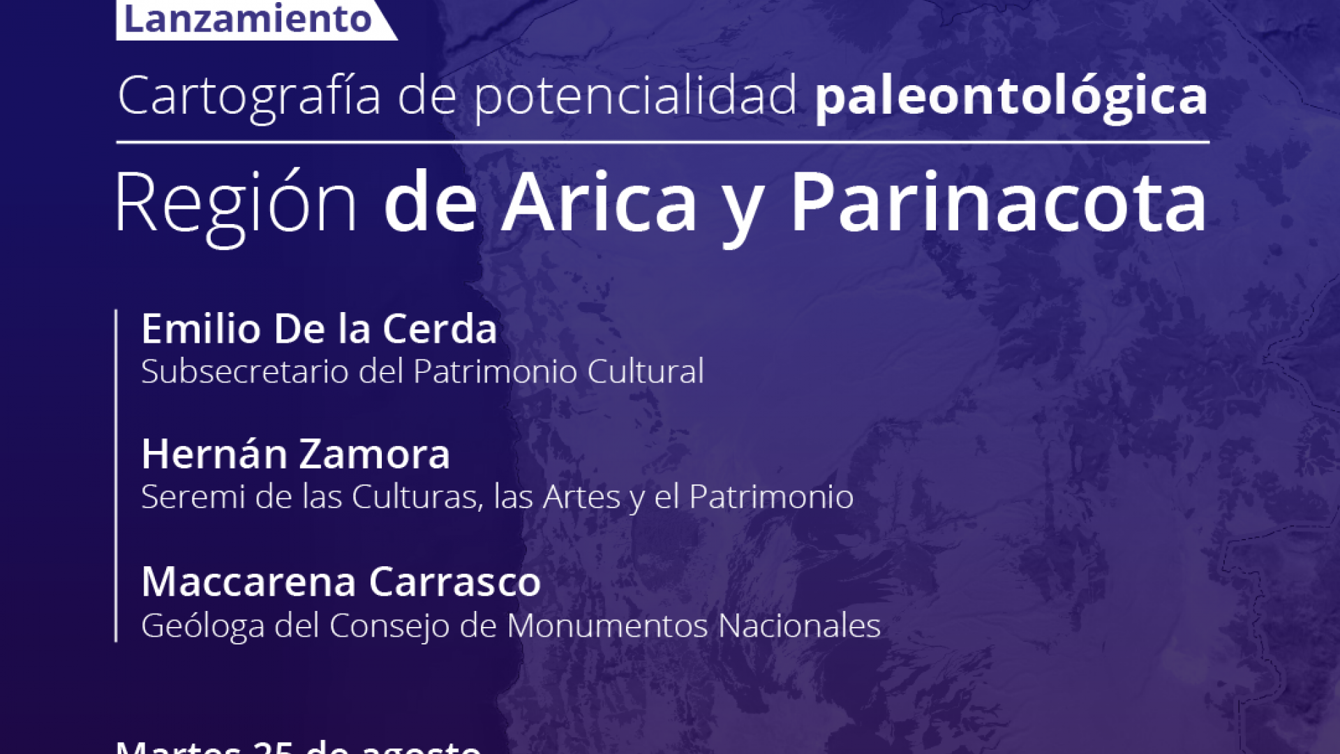 Imagen de Cartografía de potencialidad paleontológica de la Región de Arica y Parinacota