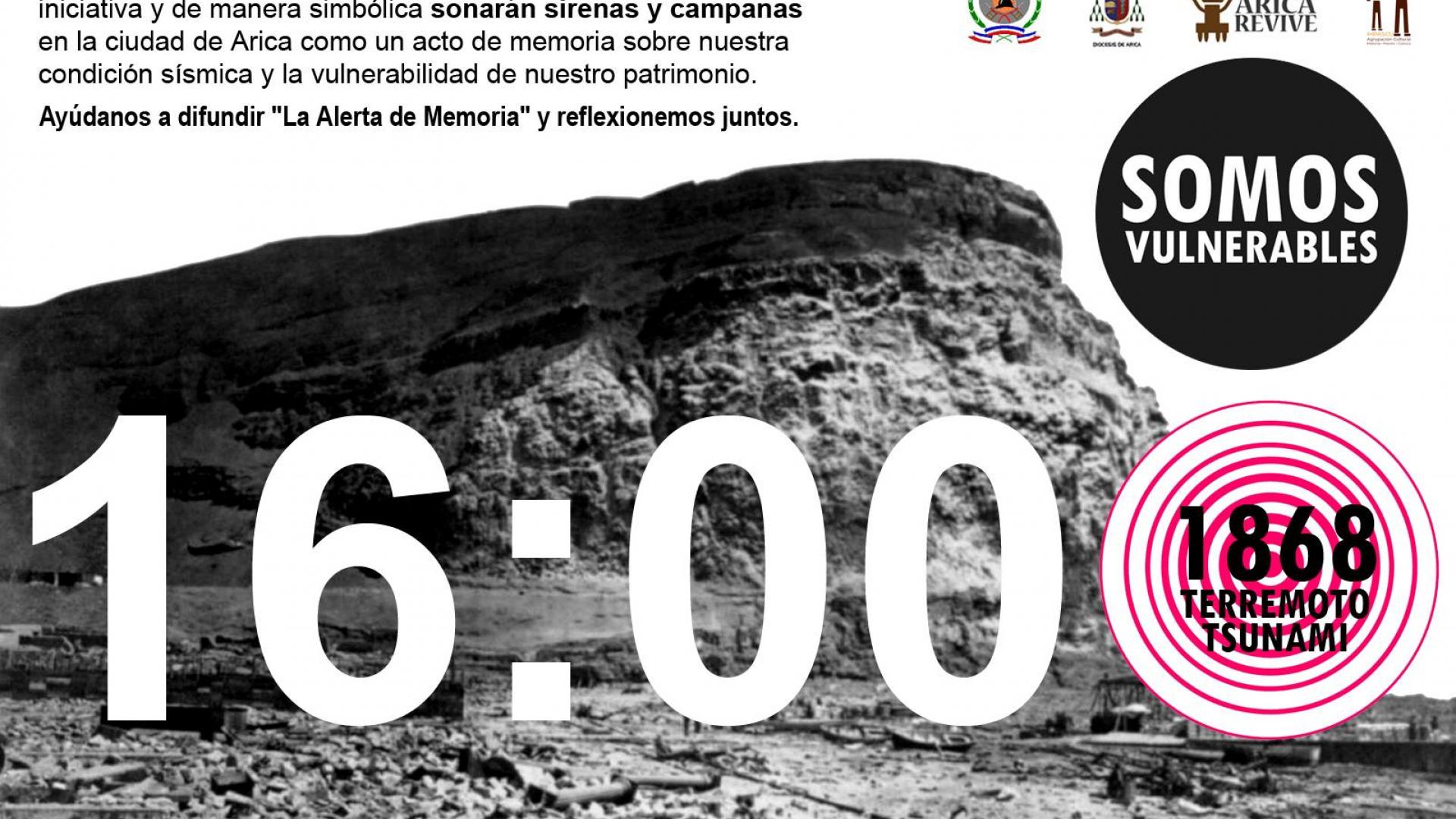 Arica conmemora terremoto y tsunami de 1868 Consejo de Monumentos