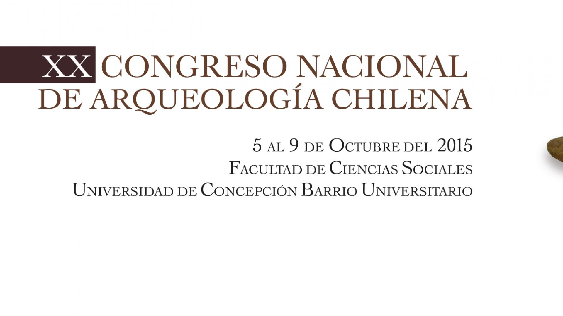 Imagen de XX Congreso Nacional de Arqueología Chilena