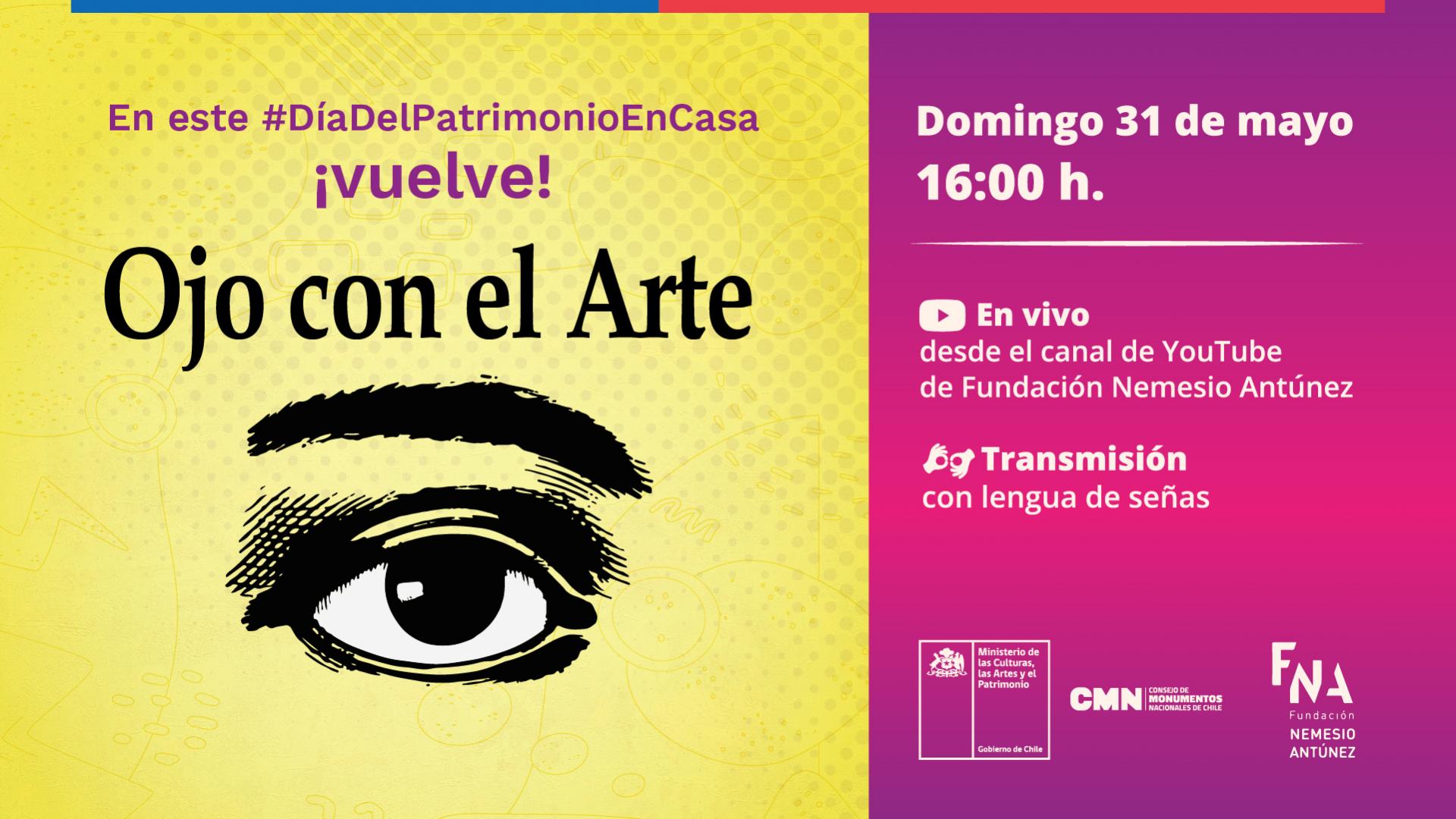 Imagen de Consejo de Monumentos Nacionales y Fundación Nemesio  Antúnez invitan a recrear el programa televisivo “Ojo con el Arte” 