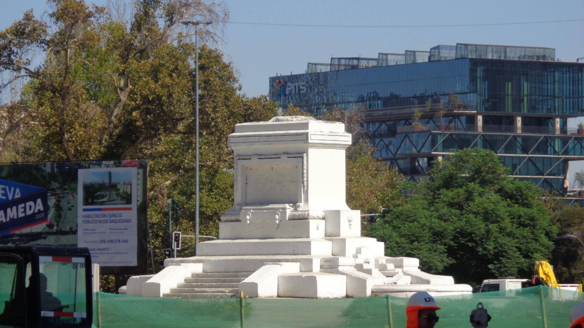 Imagen de Nueva Alameda: CMN aprueba la iniciativa de reubicación del monumento al General Baquedano que permitirá la restauración de su plinto