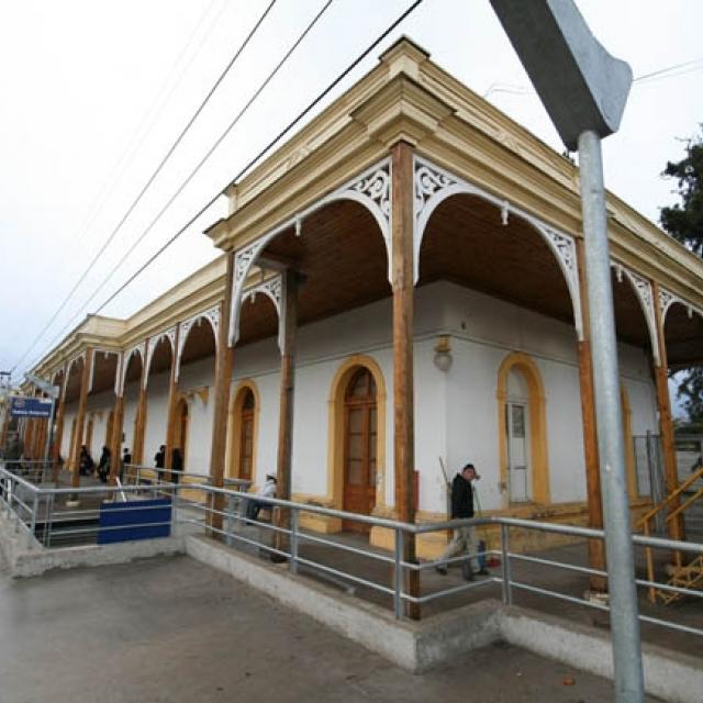 Imagen del monumento Edificio de la Estación de los ferrocarriles del Estado de la ciudad de San Bernardo