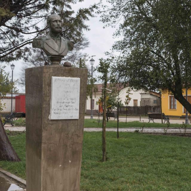 Imagen del monumento Radio urbano con sus límites actuales del Pueblo de Nirivilo