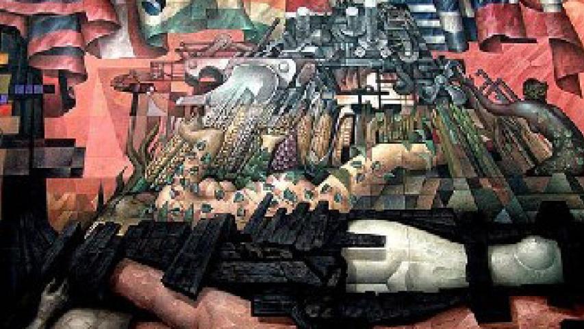 Imagen de Finaliza restauración del mural &quot;Presencia de América Latina&quot; del artista mexicano Jorge González Camarena