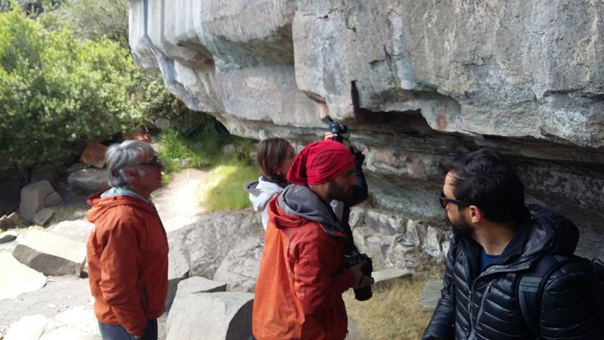 Imagen de CMN constata estado de conservación de pintura rupestre y Capilla de Mármol en la Región de Aysén