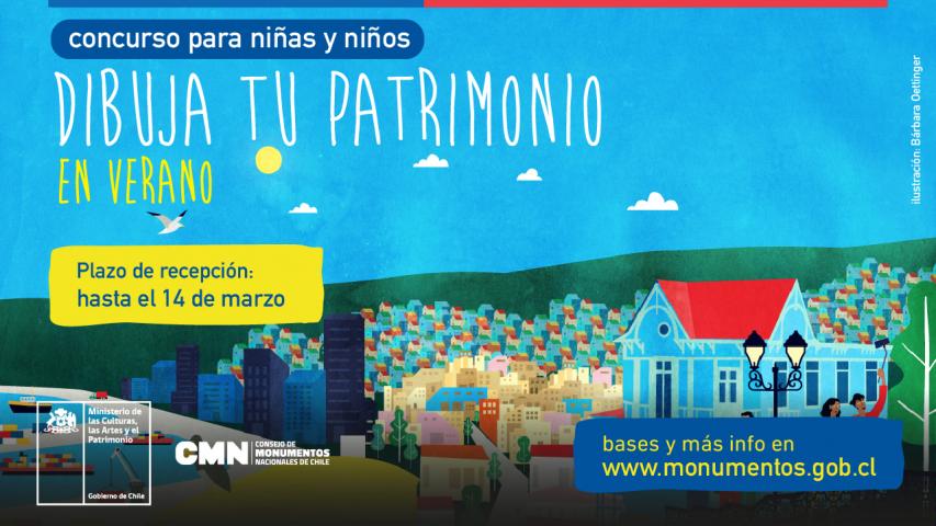 Imagen de Concurso para niñas y niños “Dibuja tu patrimonio en verano”