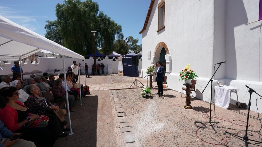 Imagen de Consejo de Monumentos Nacionales inaugura obras que protegerán la estructura de la Iglesia de San Pedro de Atacama