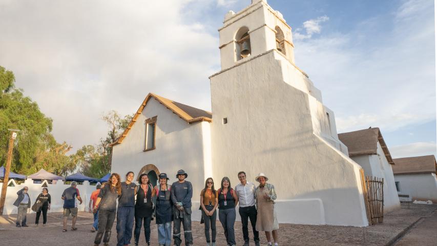 Imagen de Consejo de Monumentos Nacionales inaugura obras que protegerán la estructura de la Iglesia de San Pedro de Atacama