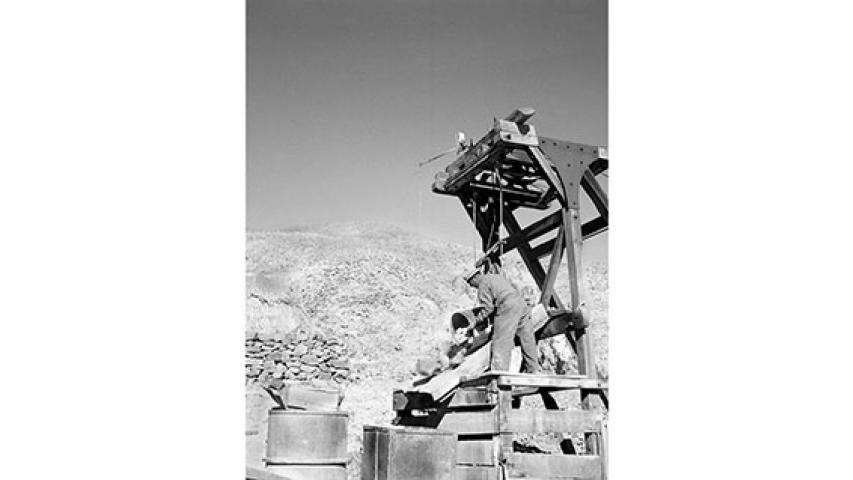 Extracción en mina San Pedro, 1947