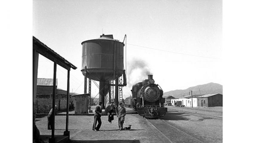 Estación de trenes de Potrerillos, 1947