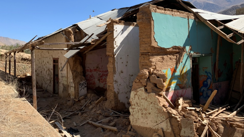 Imagen de Inician obras de emergencia en ex escuela n°10 de Pisco Elqui, parte de la Ruta Mistraliana