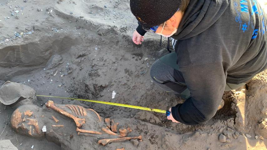 Imagen de Importante hallazgo arqueológico de restos óseos prehispánicos en Ránquil.