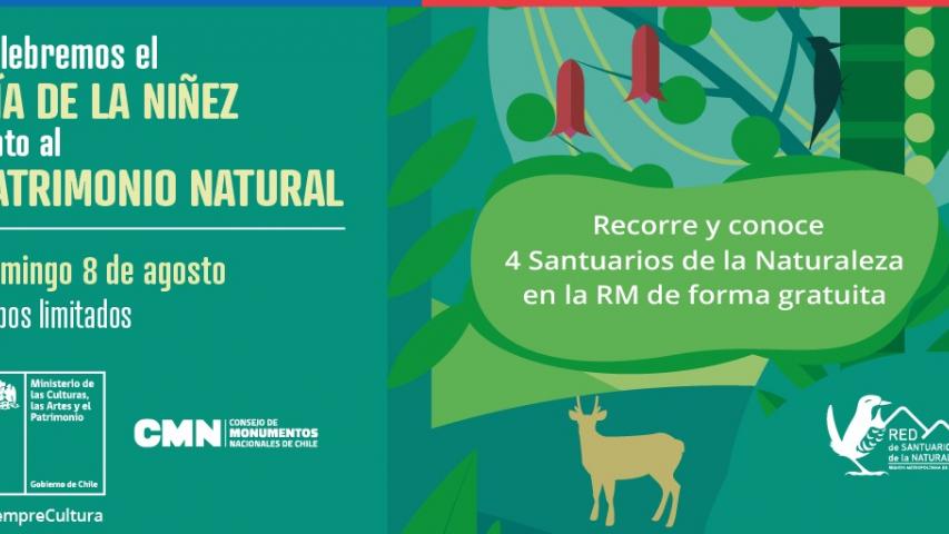 Imagen de Para celebrar el Día de la Niñez, cuatro Santuarios de la Naturaleza de la Región Metropolitana abrirán gratuitamente y con previa inscripción