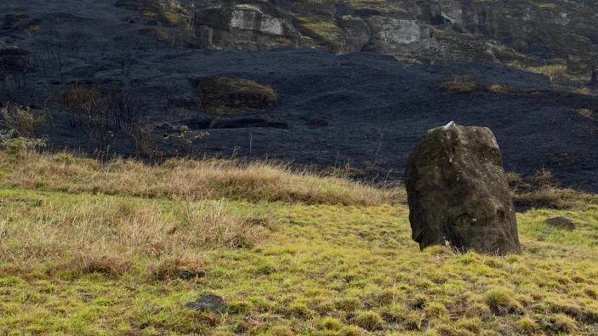 Imagen de  INCENDIO EN VOLCÁN RANO RARAKU