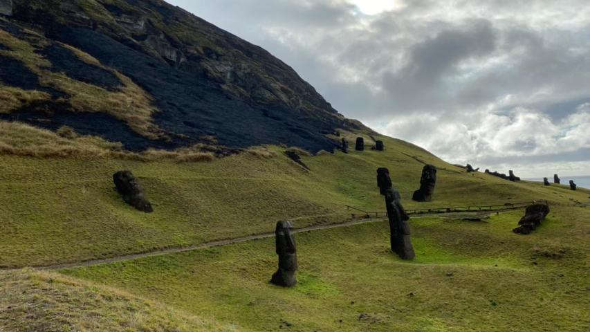 Imagen de  INCENDIO EN VOLCÁN RANO RARAKU