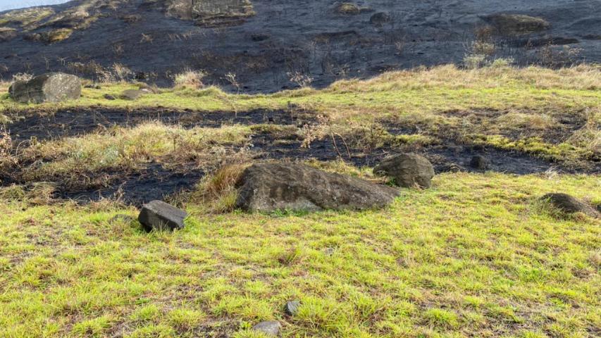 Imagen de  INCENDIO EN VOLCÁN RANO RARAKU