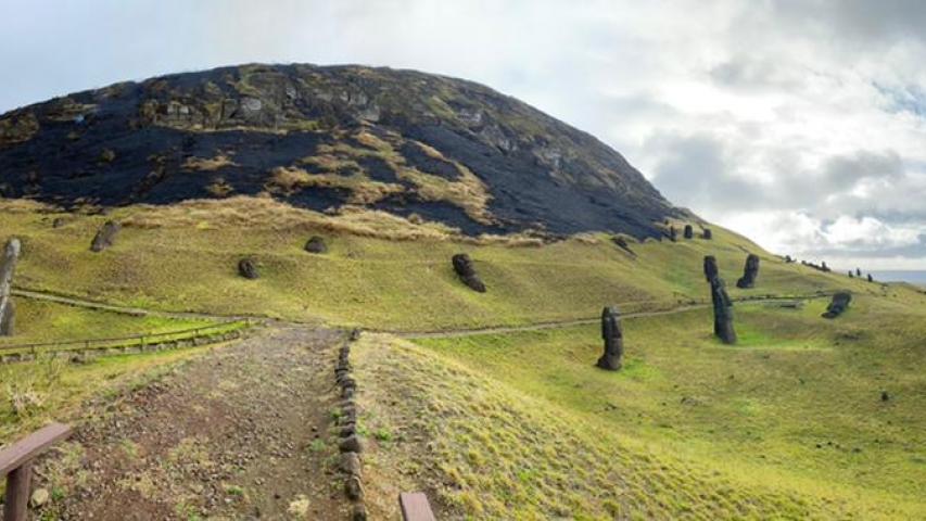 Imagen de  INCENDIO EN VOLCÁN RANO RARAKU