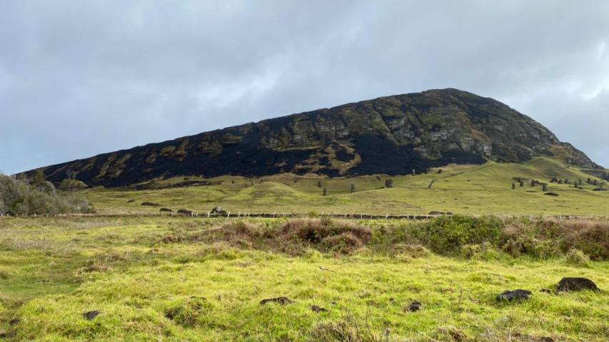 Imagen de  INCENDIO EN VOLCÁN RANO RARAKU