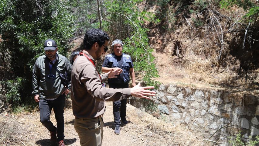 Imagen de Profesionales de la ST CMN realizaron inspección en Santuario de la Naturaleza Palmar El Salto de Viña del Mar