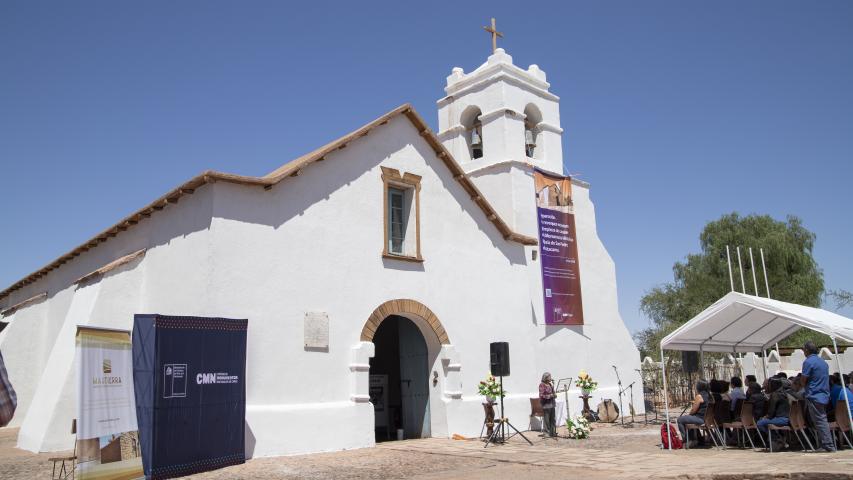 Imagen de Consejo de Monumentos Nacionales inaugura obras que protegerán la estructura de la Iglesia de San Pedro de Atacama