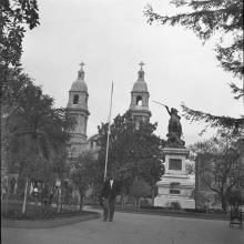 ZT Plaza de Los Héroes y su entorno, Rancagua, 1976. Autor: Roberto Montandon Paillard