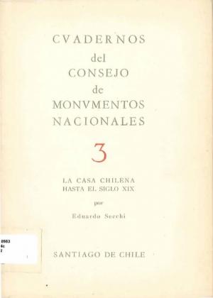 Imagen de La Casa Chilena hasta el Siglo XIX