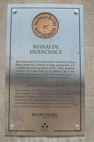 Imagen del monumento Ruinas de la fundición de metales de Huanchaca