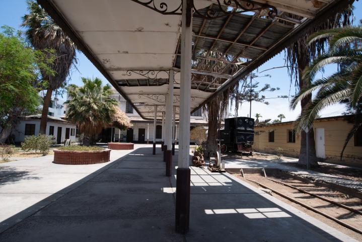 Imagen del monumento La Estación del ferrocarril de Arica - La Paz y su andén