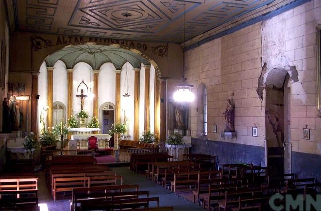 Imagen del monumento Capilla con sus corredores adyacentes del Hospital San Juan de Dios de Chillán