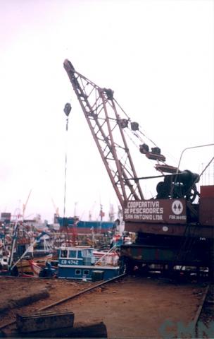 Imagen del monumento Grúa 82 del Puerto de San Antonio